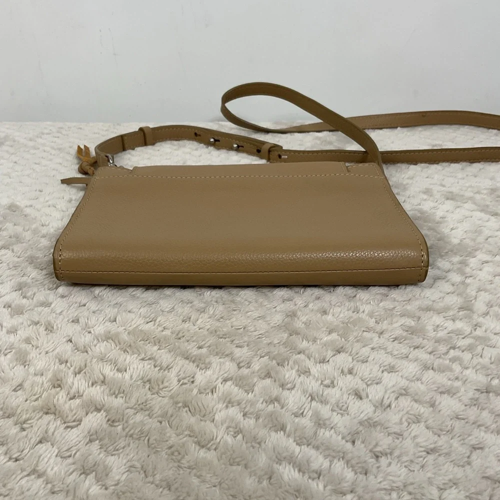 Lucky Brand Genuine Leather Tan Crossbody